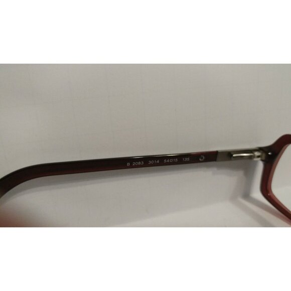 GENUINE BURBERRY B 2083 3014 EYEGLASSES AUTHENTIC Brown & Red FRAME 54-15-135 - Picture 5 of 6